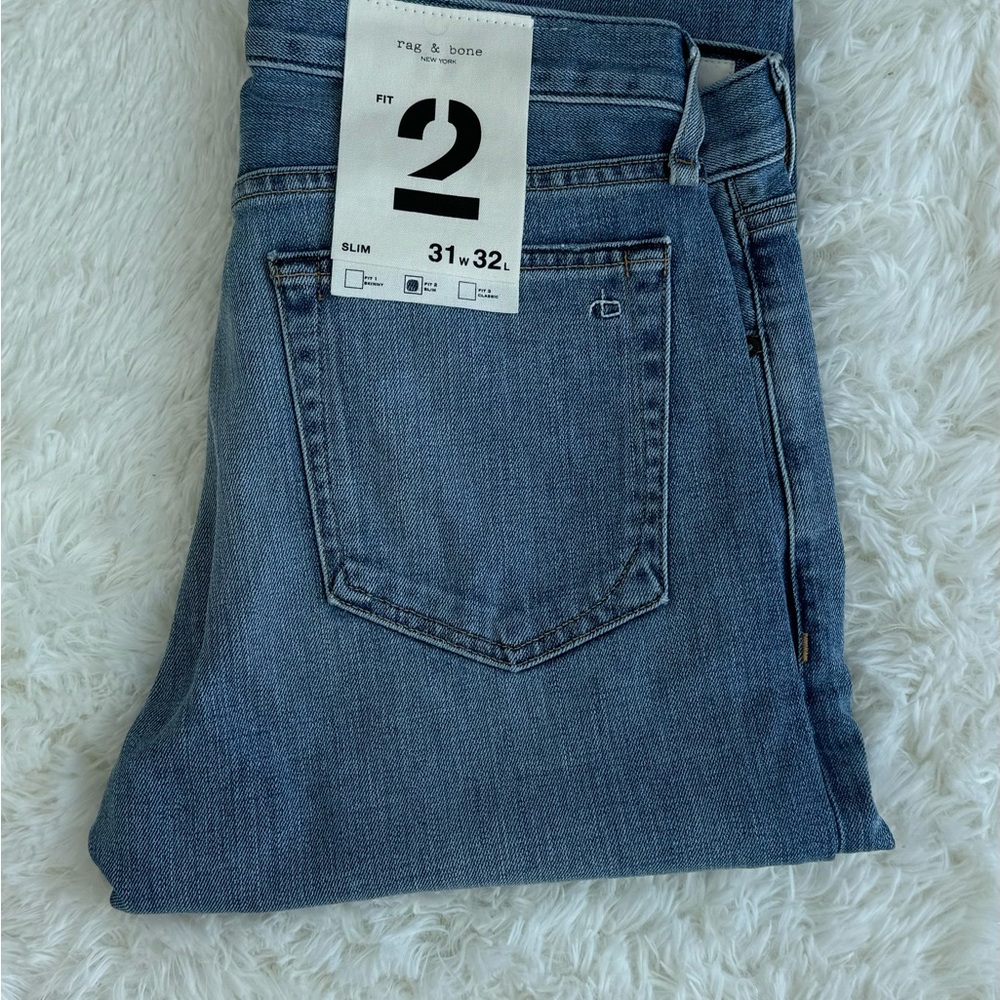 Rag & Bone Slim Fit Jeans in Blue